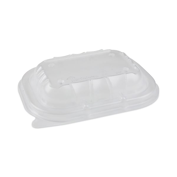 Pactiv Evergreen EarthChoice Entree2Go Takeout Container Vented Lid, 5.65 x 4.25 x 0.93, Clear, PK600, 600PK YCNV6X4PPDL - main